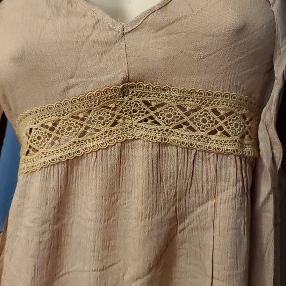 CLEARANCE Adorable BOHO Milk Chocolate Dress - Picture 5 of 13